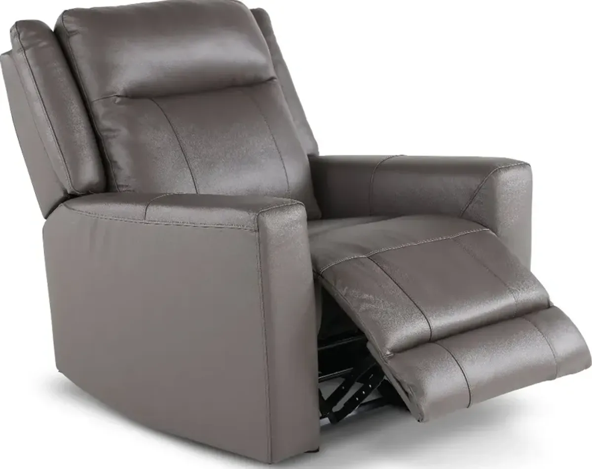 Madras Gray Glider Recliner