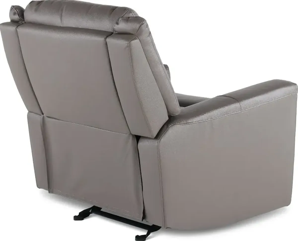 Madras Gray Glider Recliner