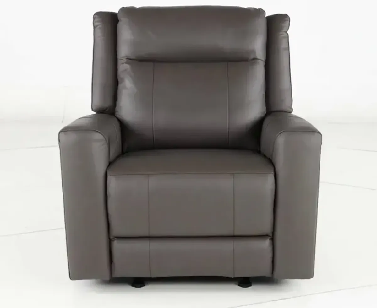 Madras Gray Glider Recliner