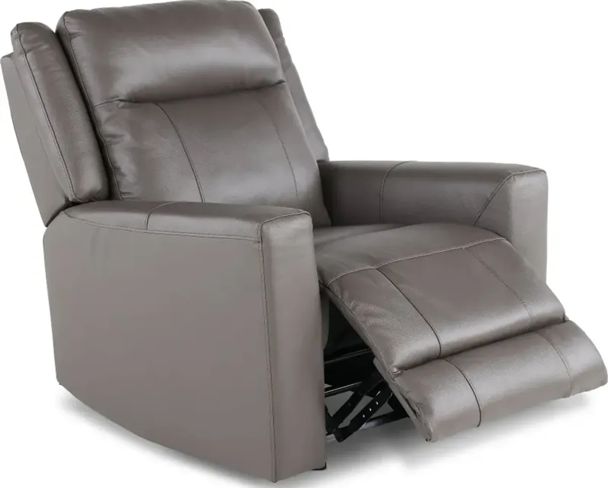 Madras Gray Glider Recliner