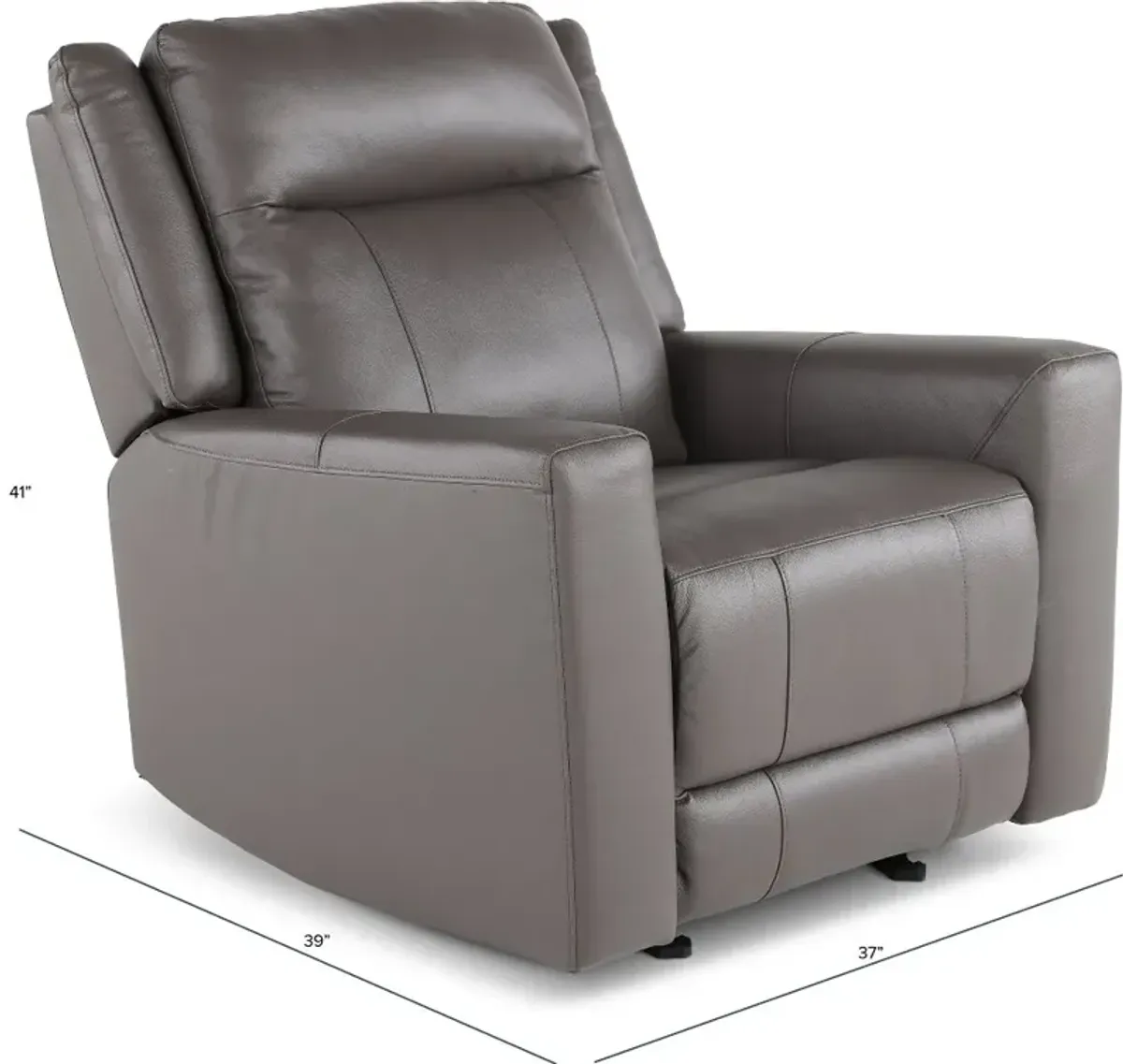 Madras Gray Glider Recliner