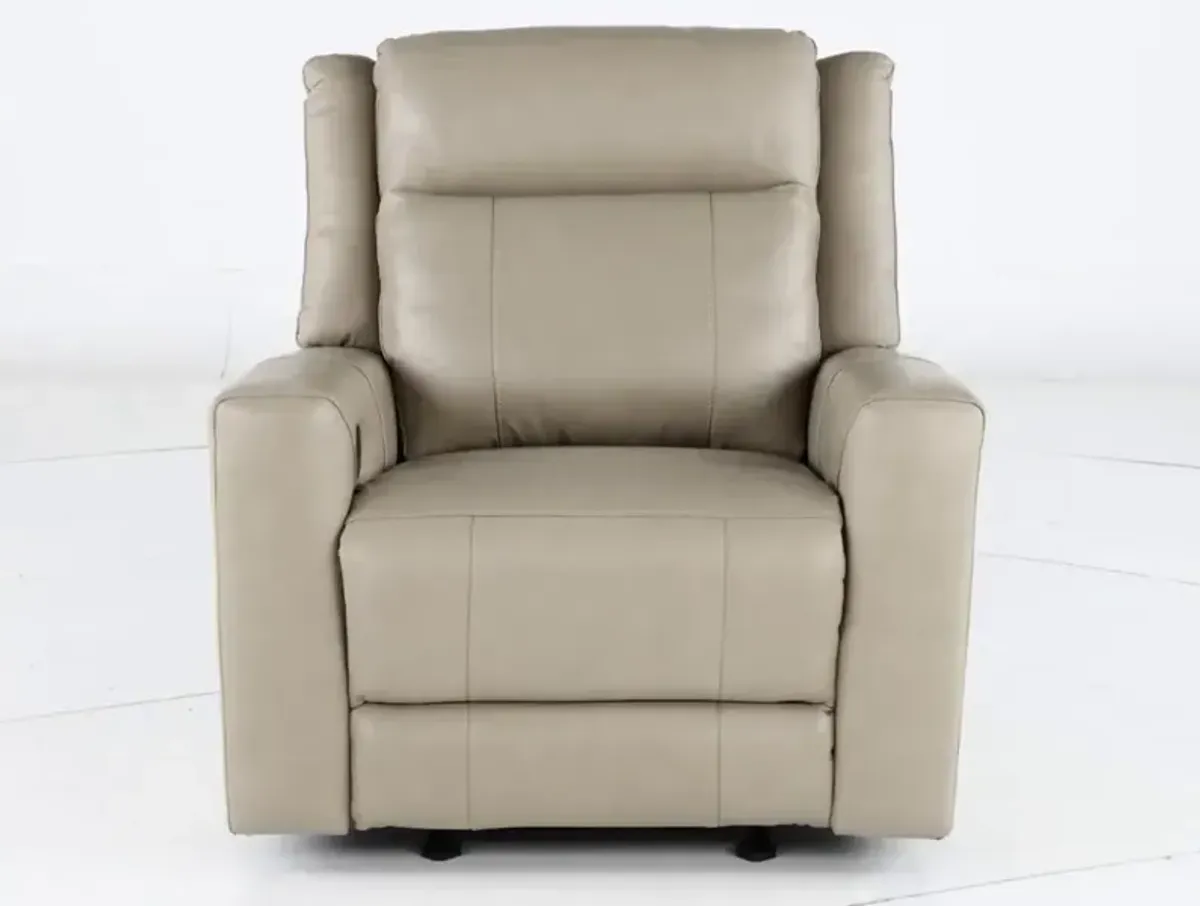 Madras Taupe Glider Recliner