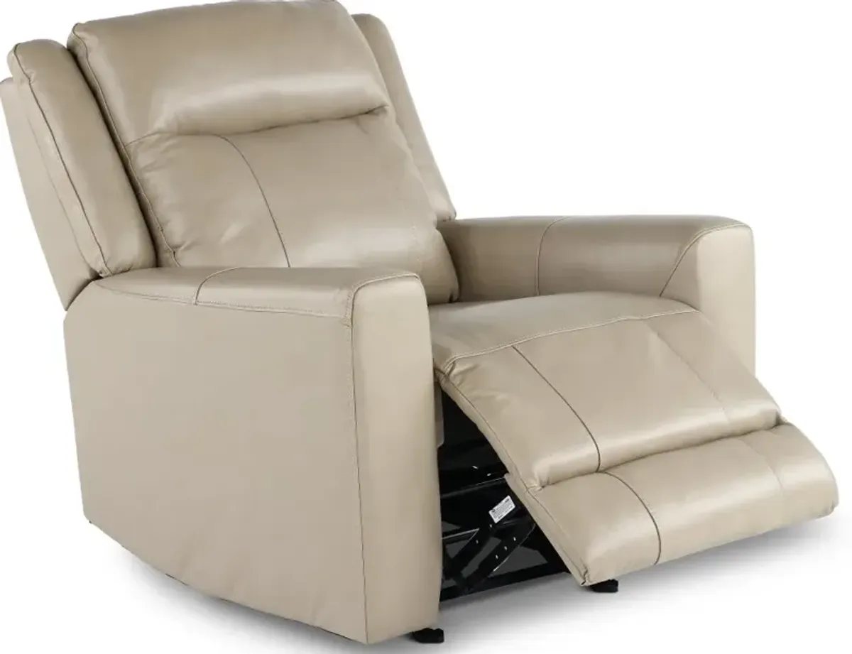 Madras Taupe Glider Recliner