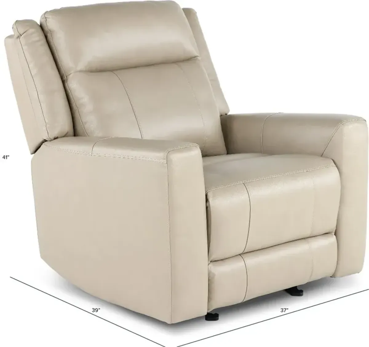 Madras Taupe Glider Recliner