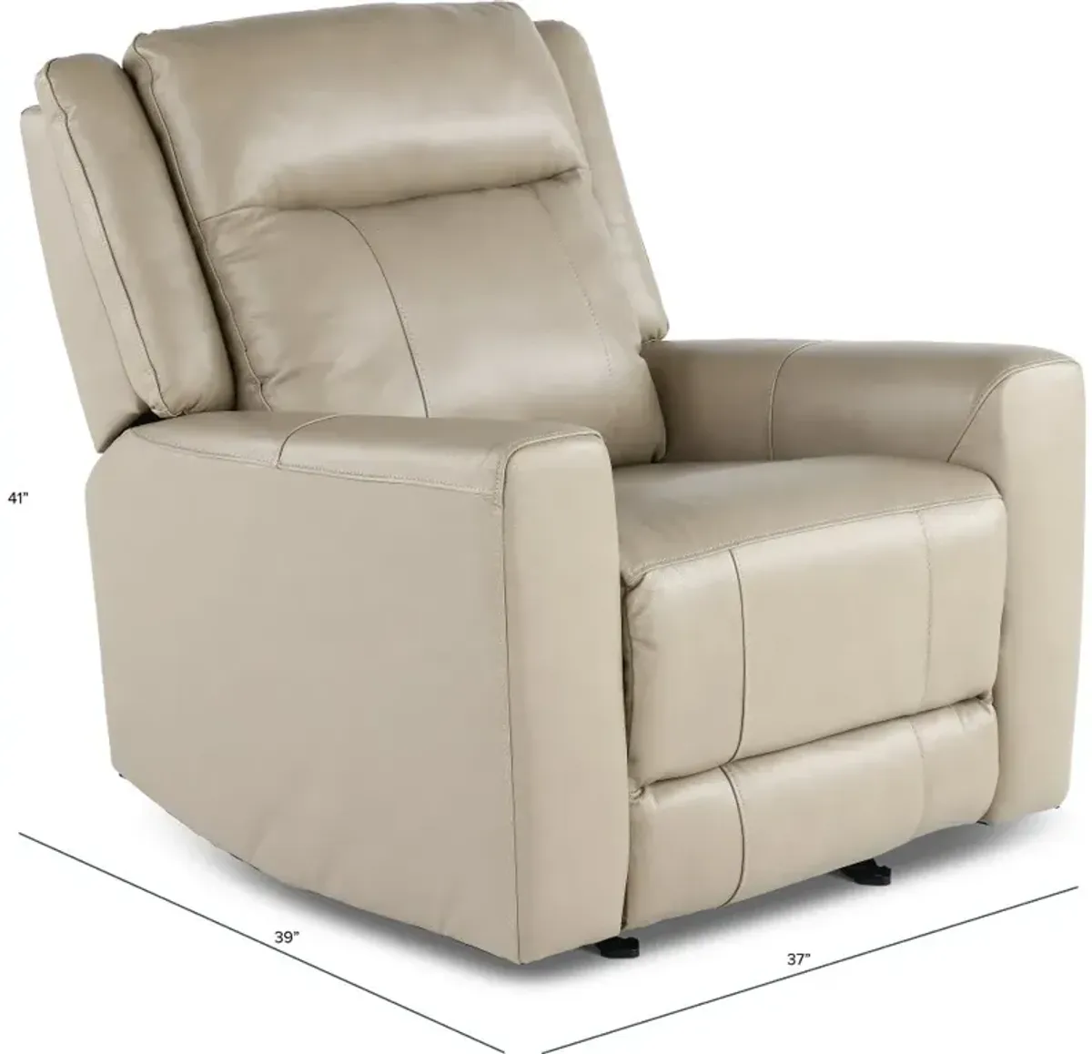 Madras Taupe Glider Recliner