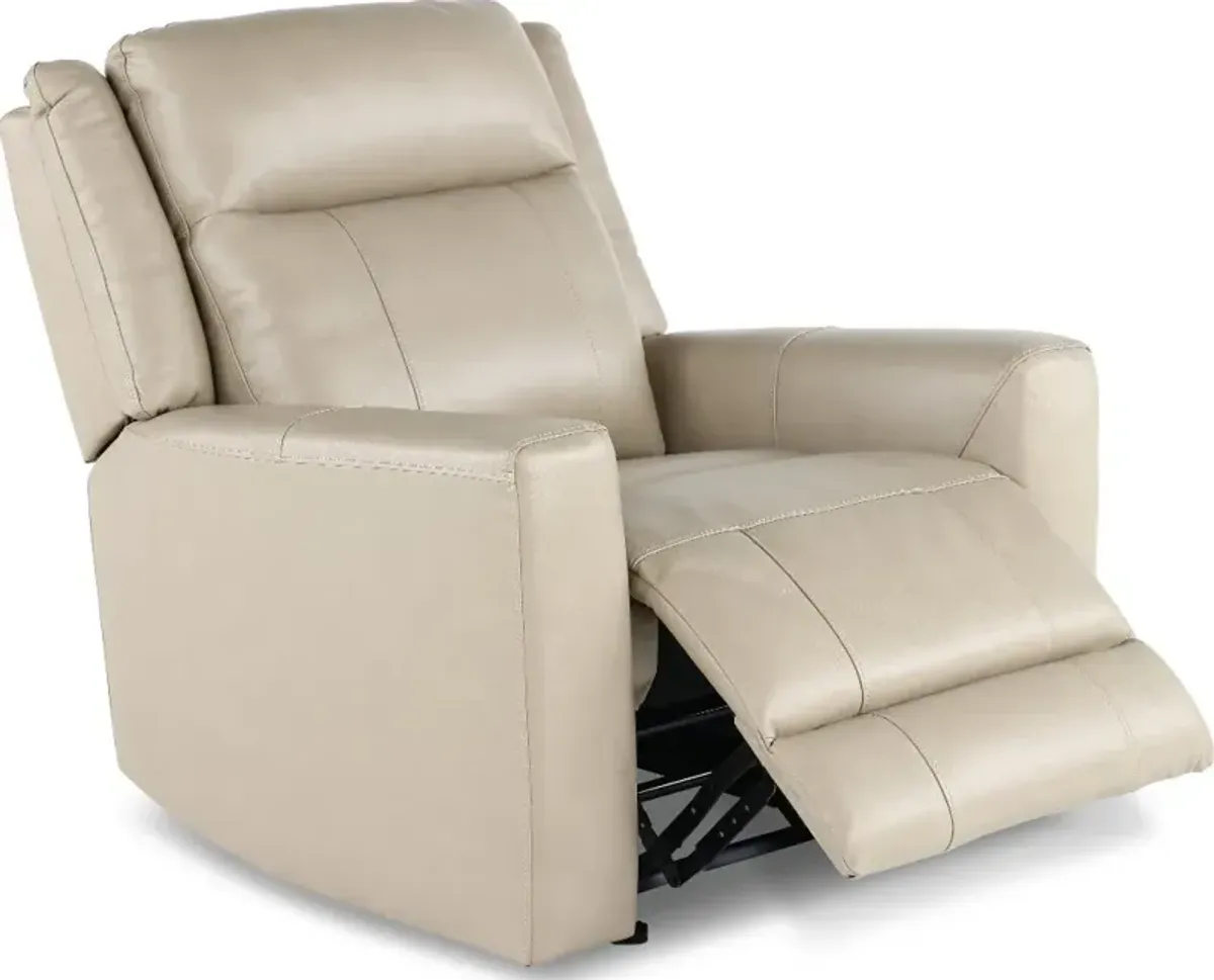 Madras Taupe Glider Recliner