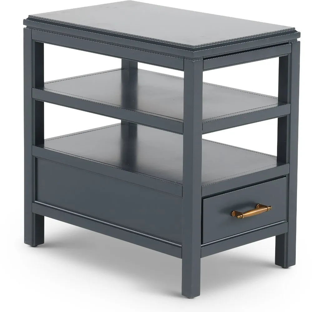 Alexander Midnight Blue Chairside Table