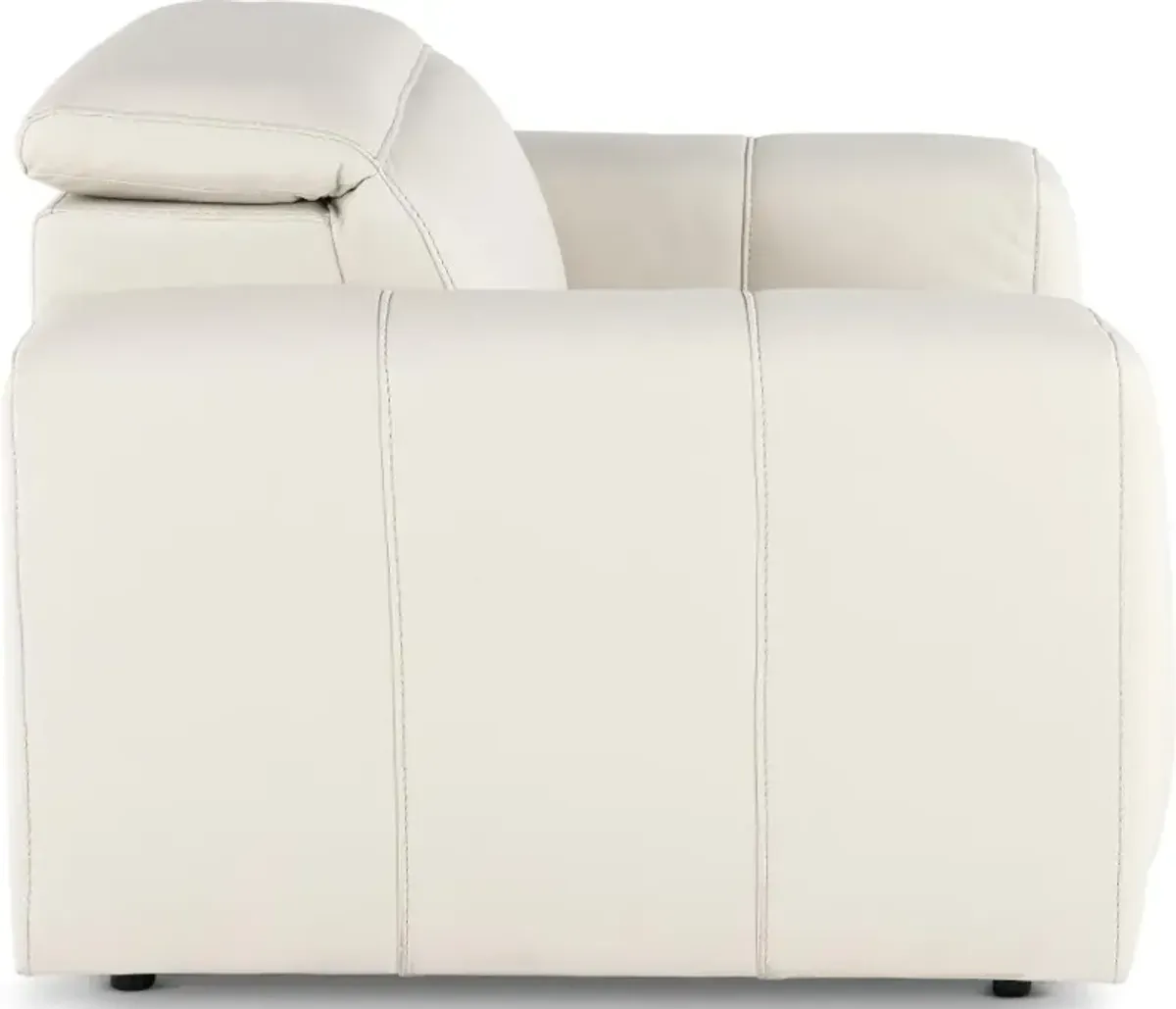 Airy Pebble White Power Recliner