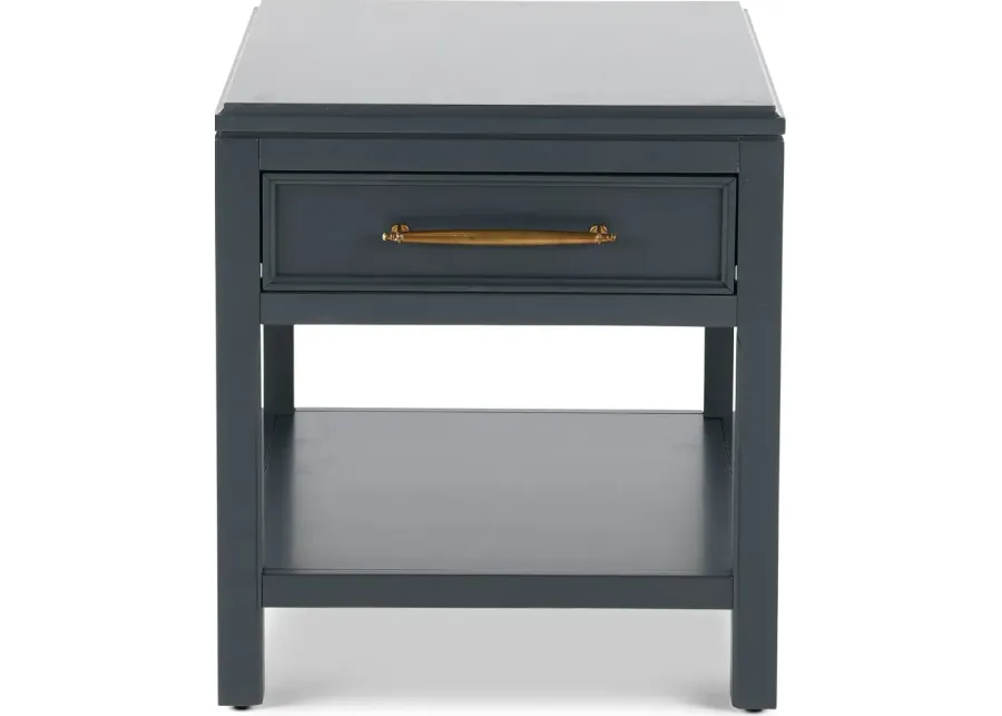 Alexander Midnight Blue End Table