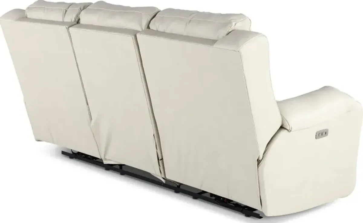 Contour Eggshell Power Reclining Sofa