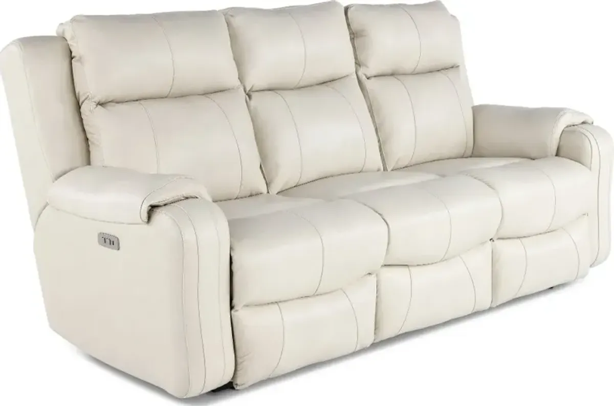 Contour Eggshell Power Reclining Sofa