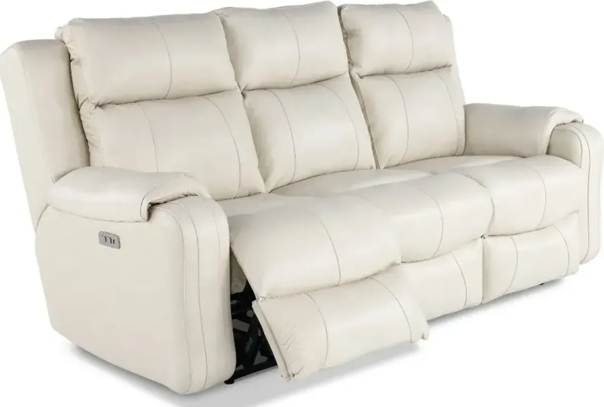 Contour Eggshell Power Reclining Sofa