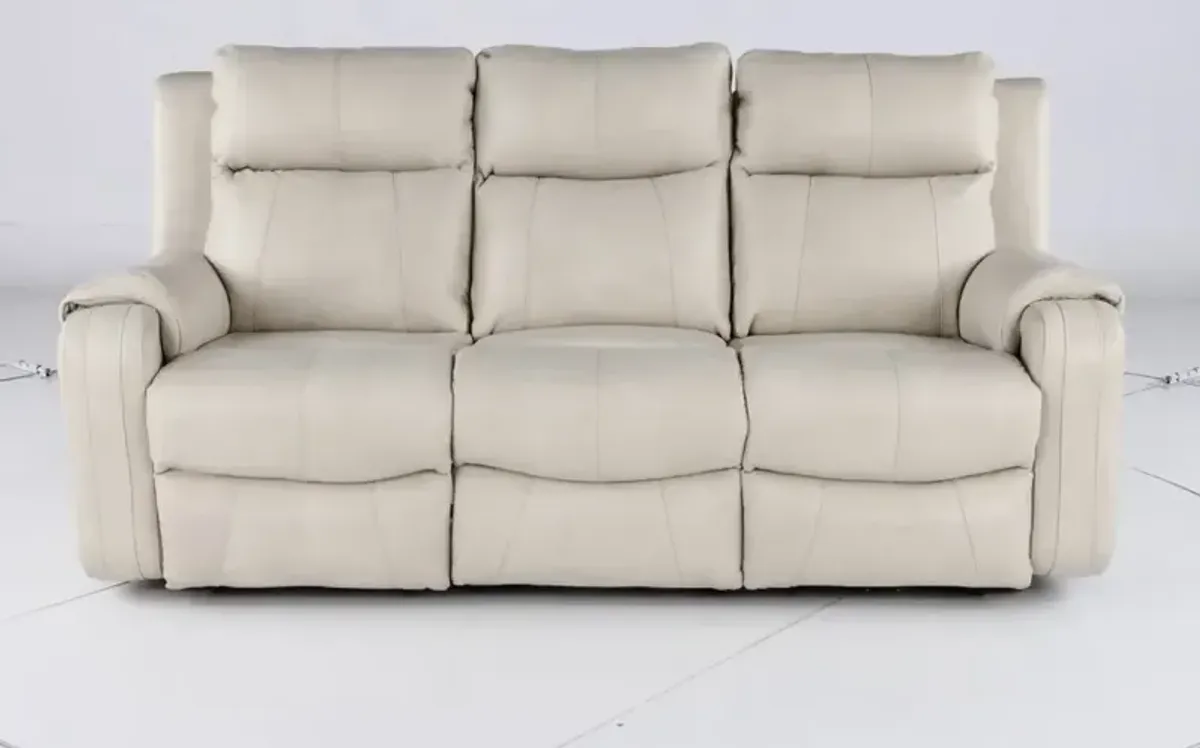 Contour Eggshell Power Reclining Sofa