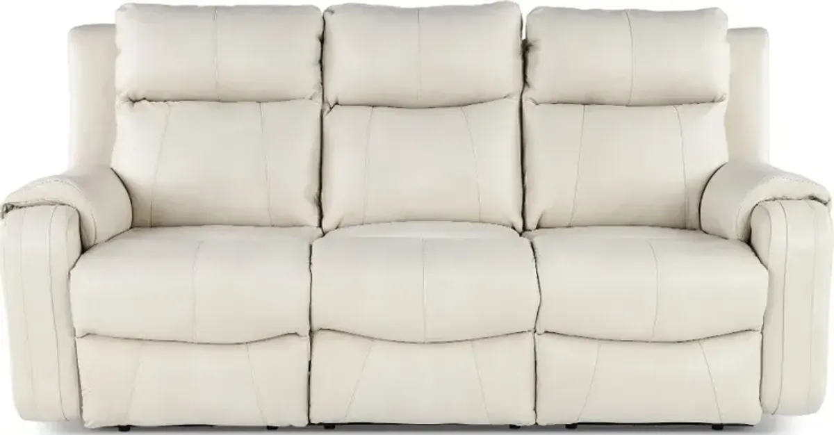 Contour Eggshell Power Reclining Sofa