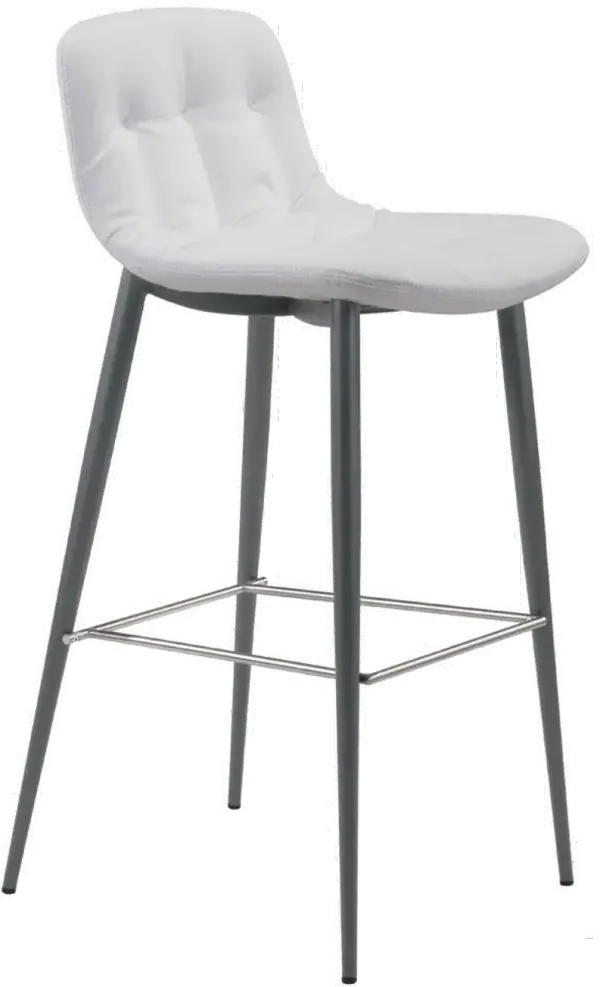 Tangiers White Bar Stool, Set of 2
