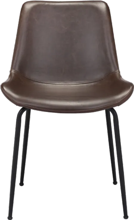 Byron Mid Century Modern Brown Dining Chair
