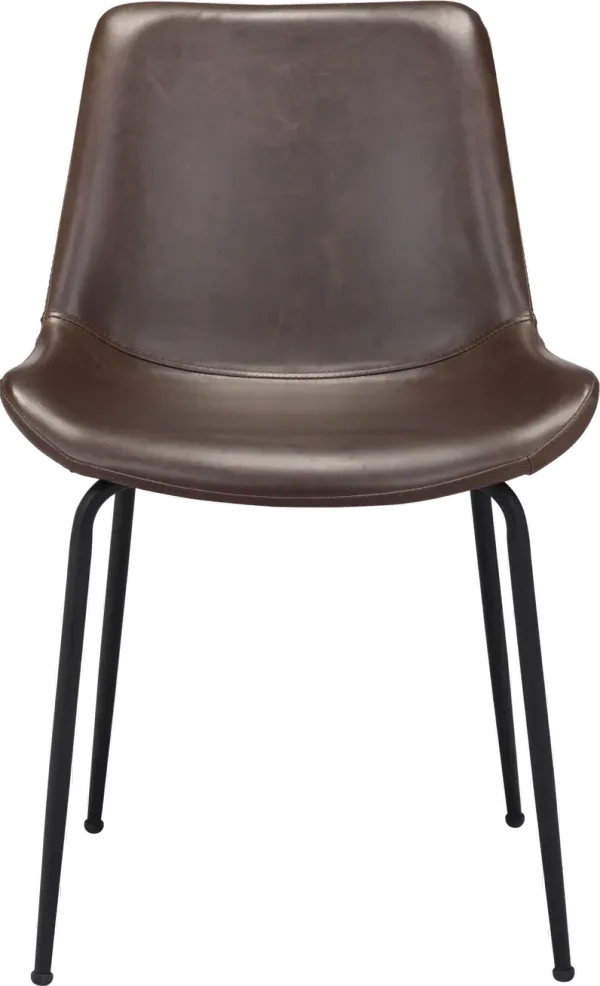 Byron Mid Century Modern Brown Dining Chair