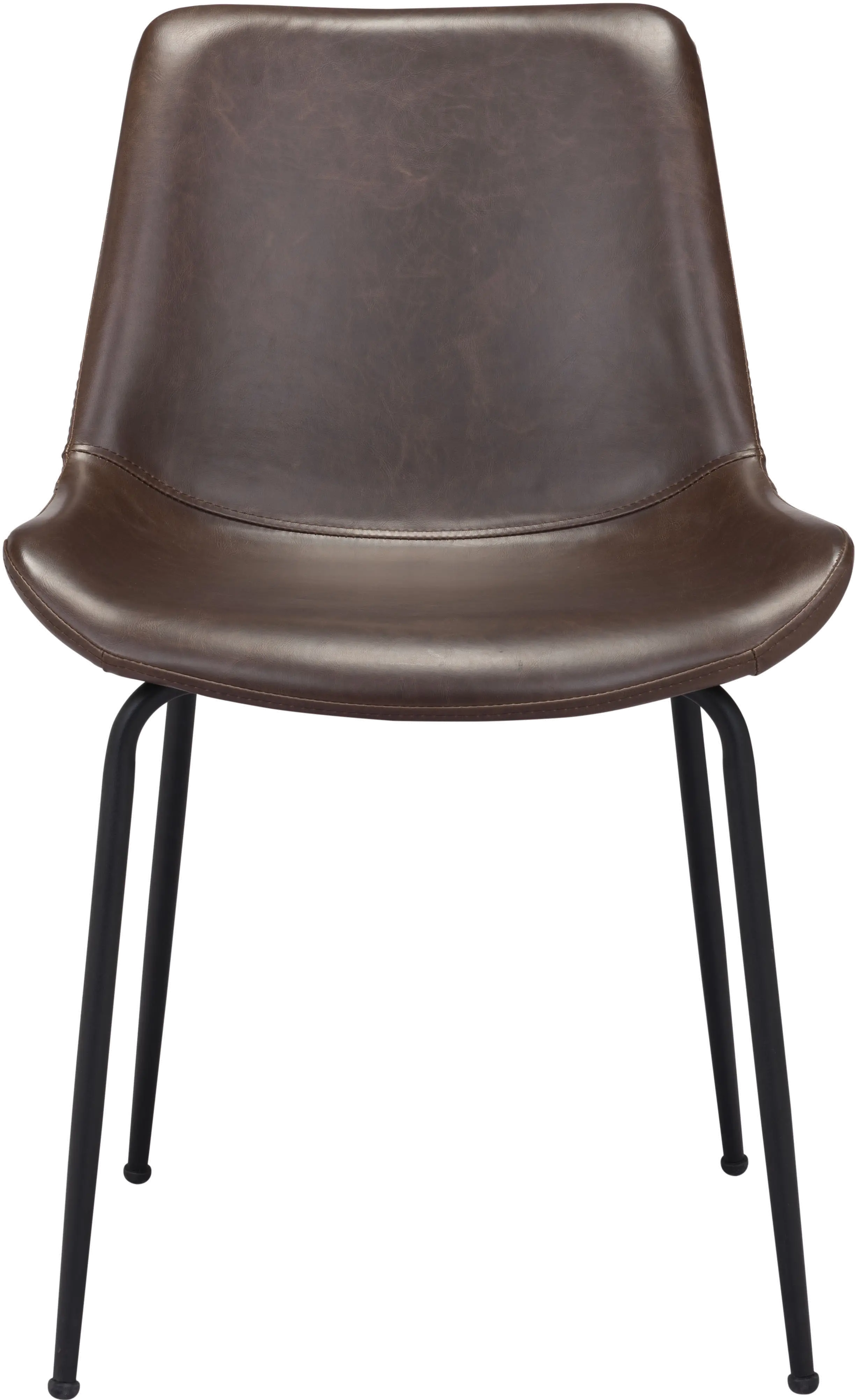 Byron Mid Century Modern Brown Dining Chair