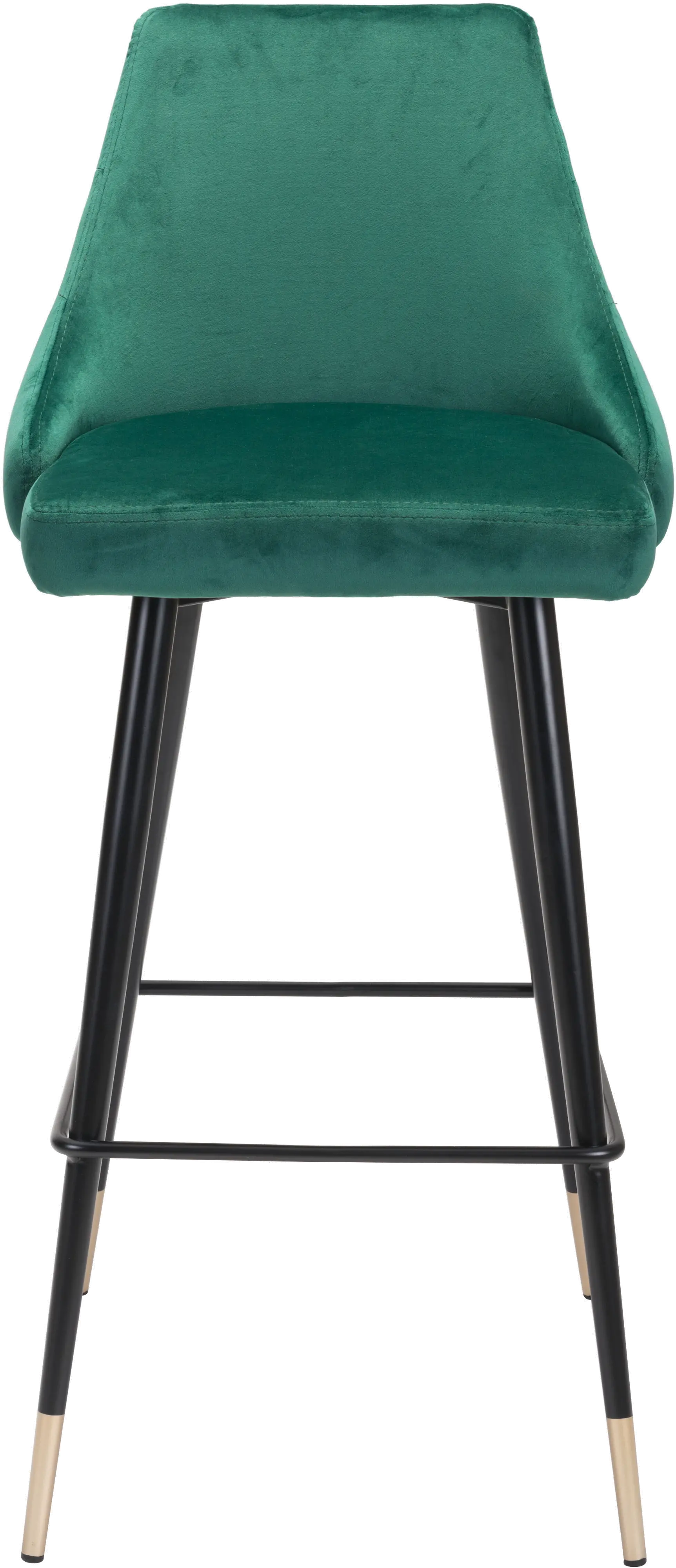 Piccolo Green Velvet Bar Stool