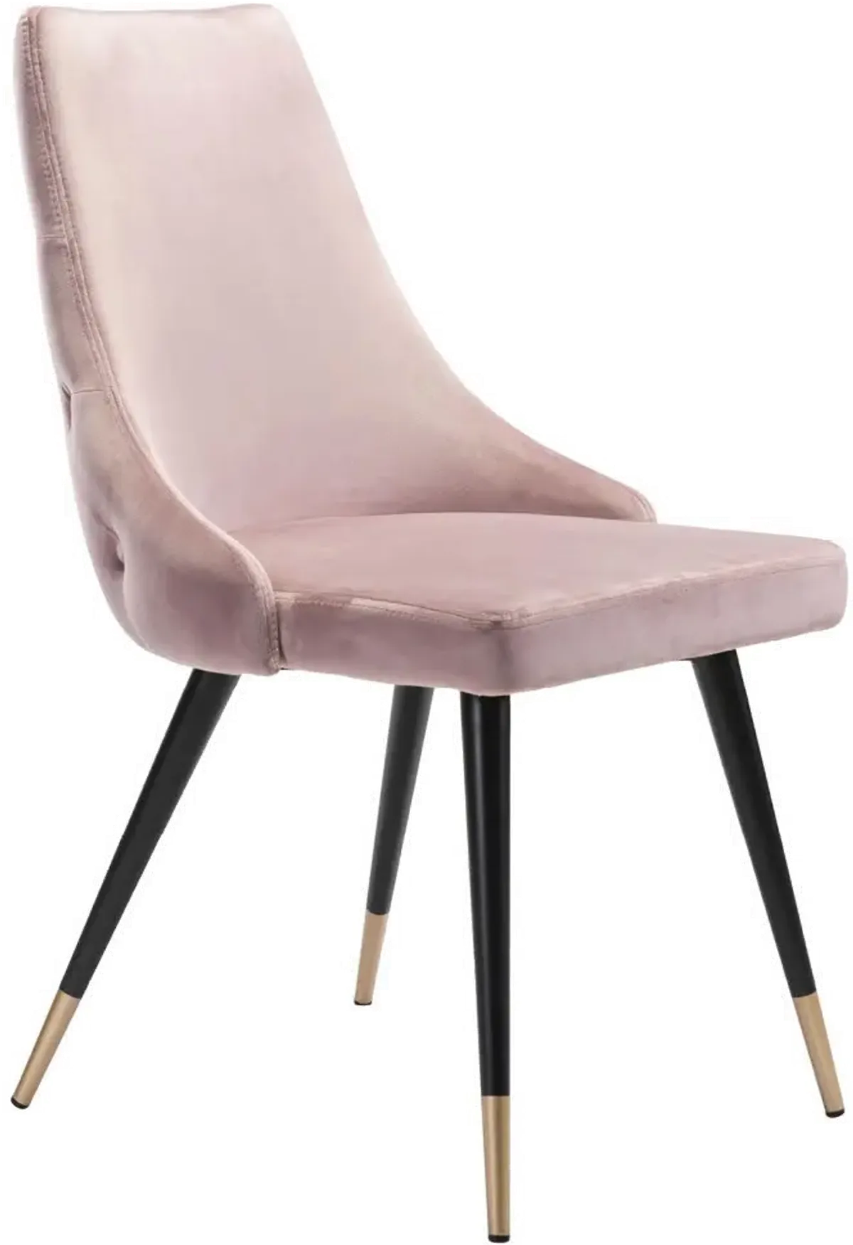 Piccolo Pink Velvet Dining Chair, Set of 2