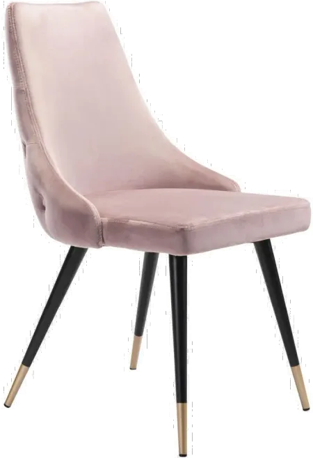 Piccolo Pink Velvet Dining Chair