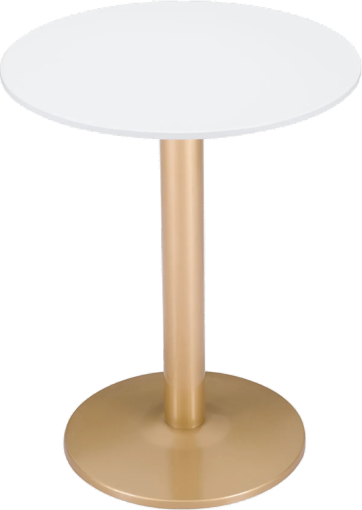 Alto White and Gold Bistro Table