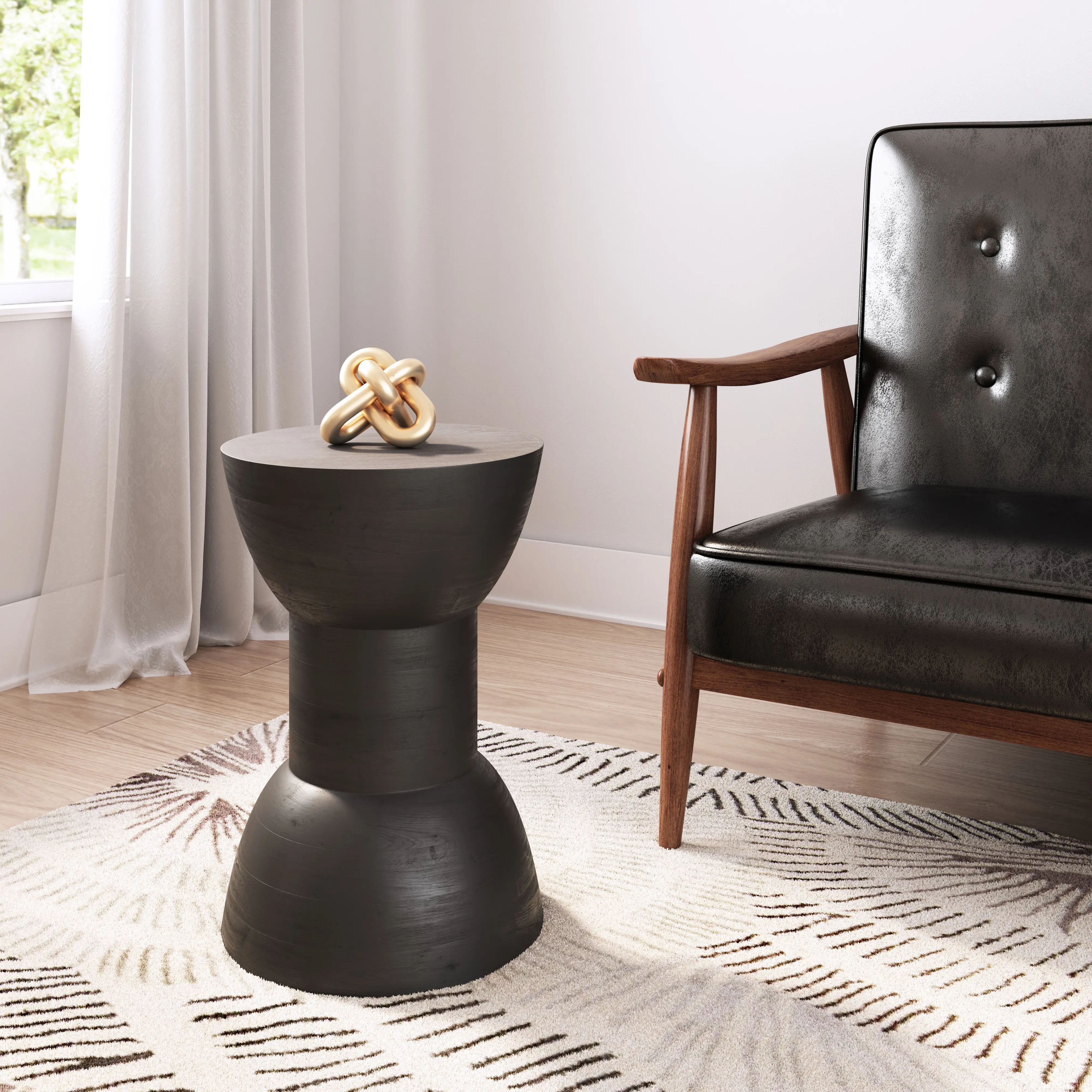 Wisdom Black Side Table