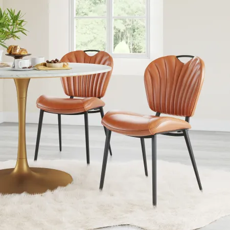 Terrence Vintage Brown Dining Chair