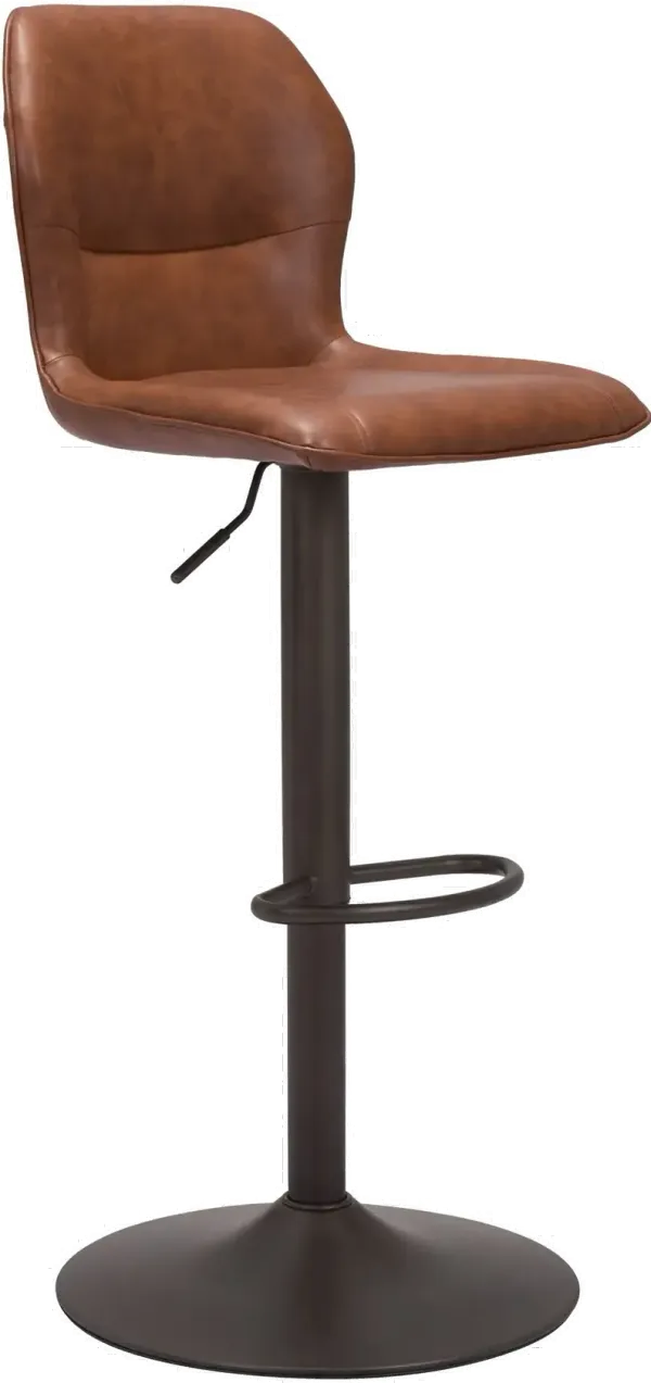 Vital Vintage Brown and Dark Bronze Barstool