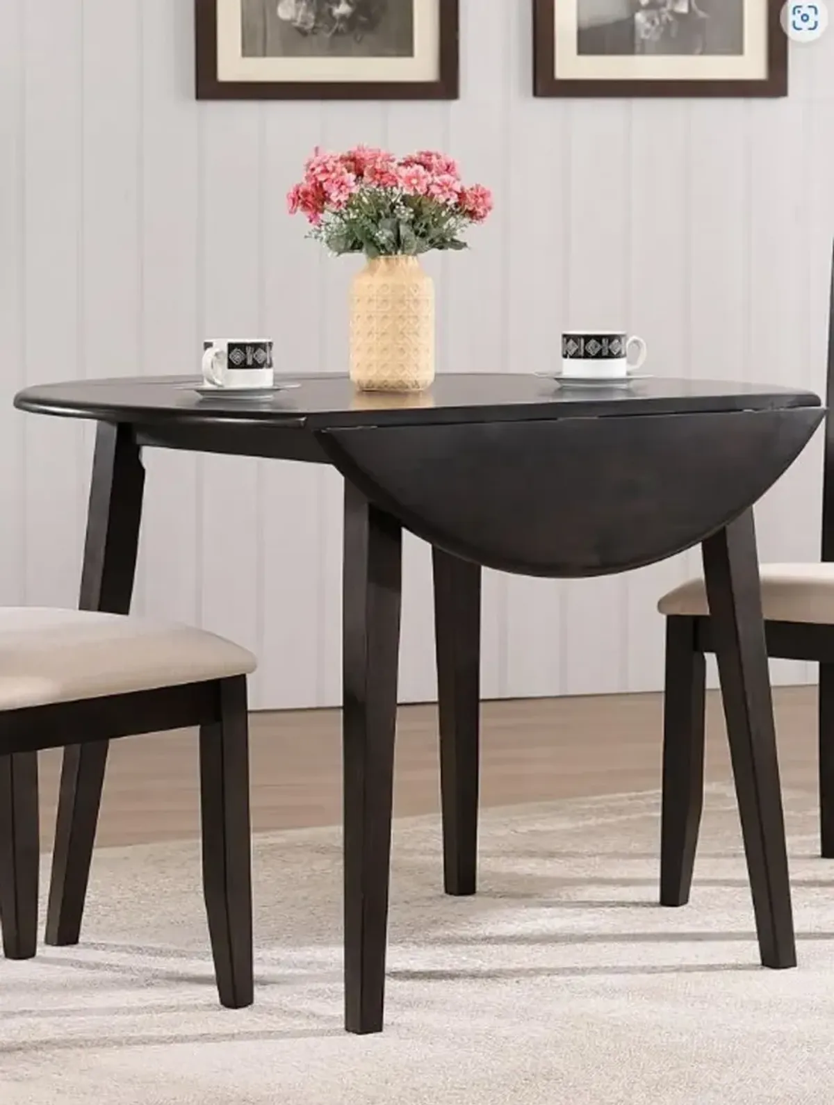 Lakewood Espresso Brown Drop Leaf Dining Table