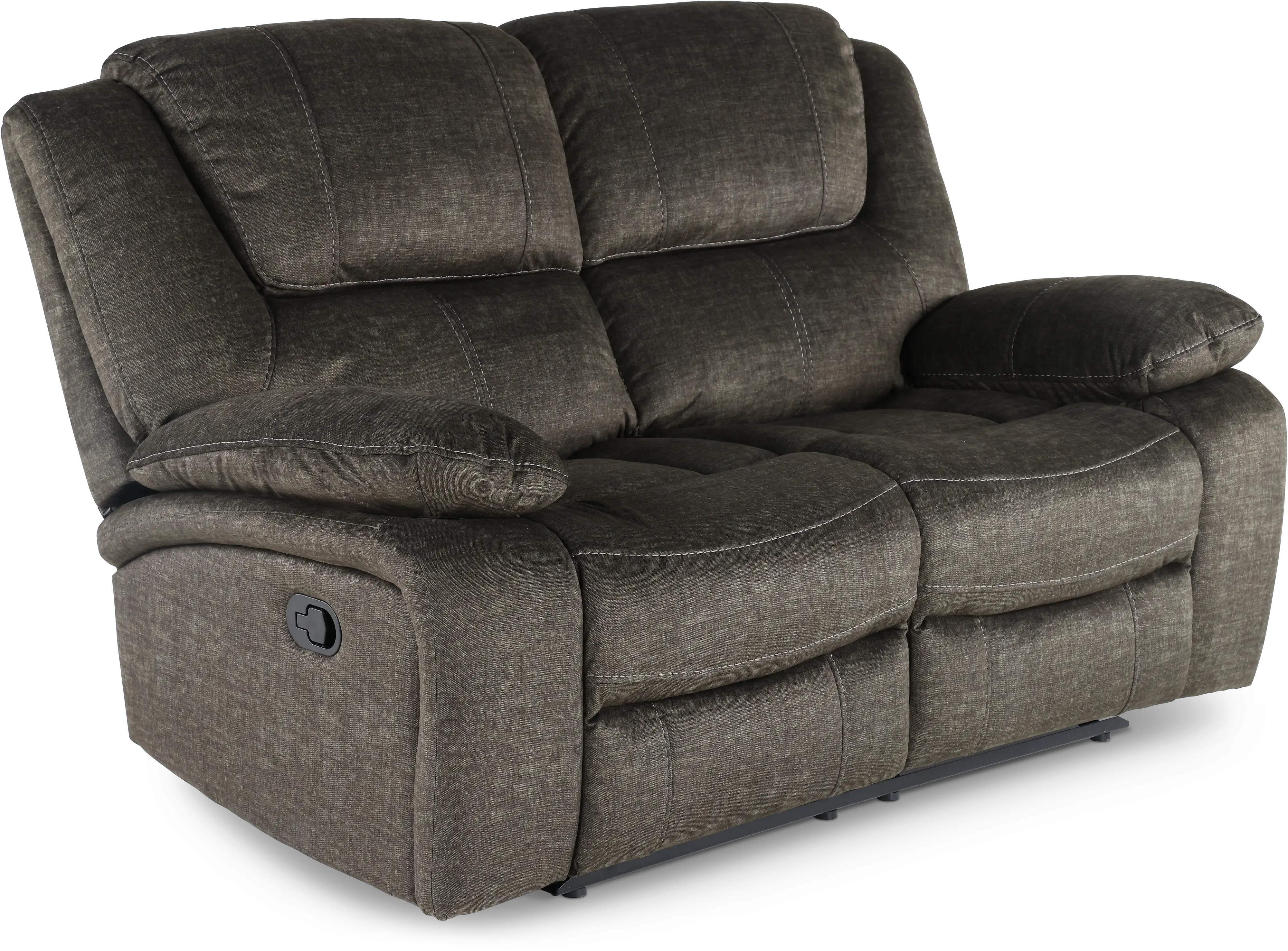 Pasadena Charcoal Dual Reclining Loveseat