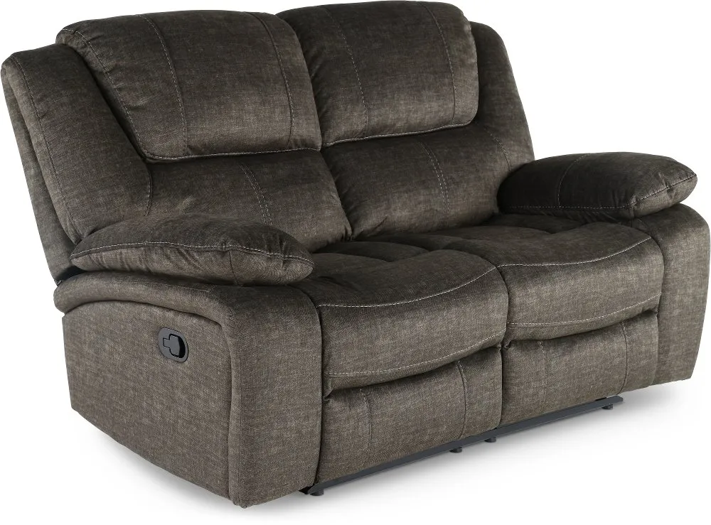 Pasadena Charcoal Dual Reclining Loveseat