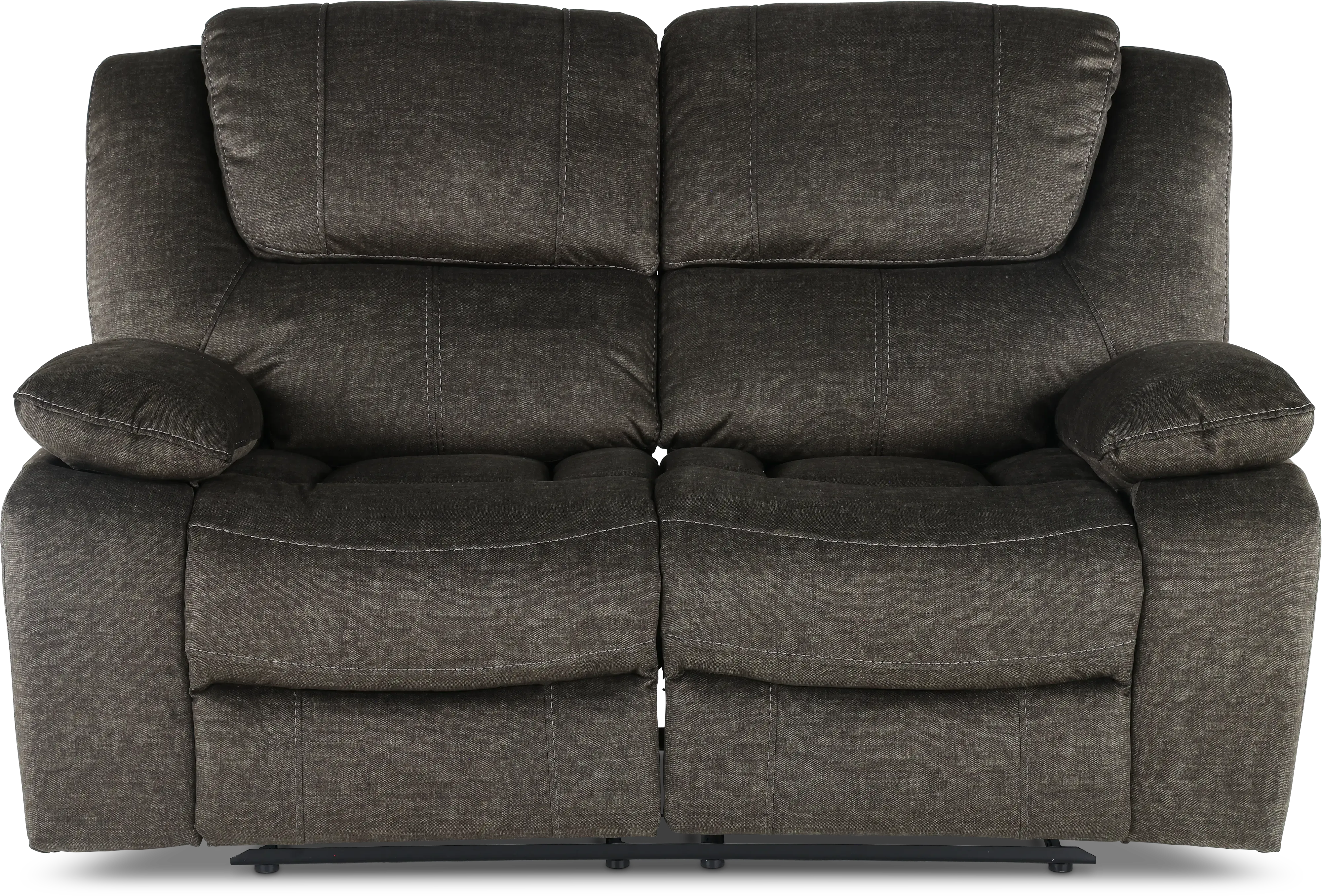 Pasadena Charcoal Dual Reclining Loveseat