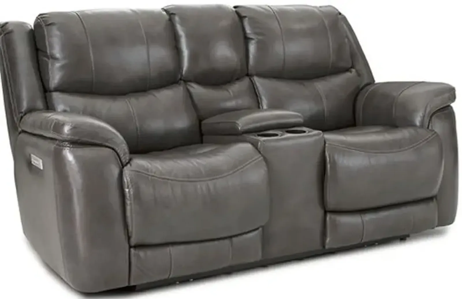 Galaxy Gray Zero Gravity Power Reclining Loveseat with Adjustable...