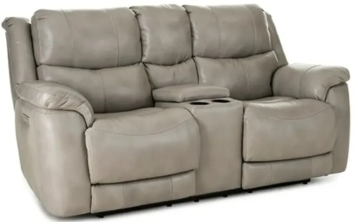 Galaxy Taupe Zero Gravity Power Reclining Loveseat with Adjustable...