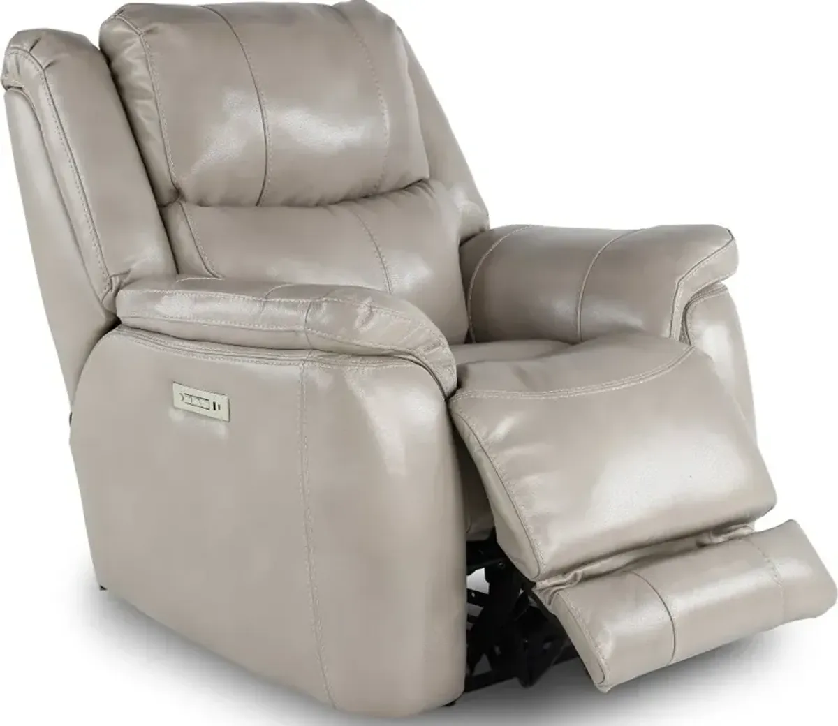 Galaxy Taupe Zero Gravity Power Recliner with Adjustable Headrest...