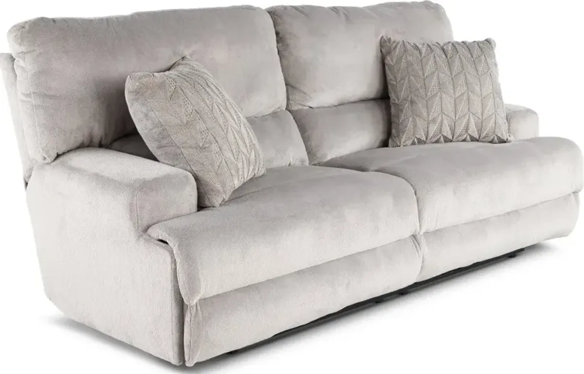 Renaldo Stone Gray Zero Gravity Power Reclining Sofa