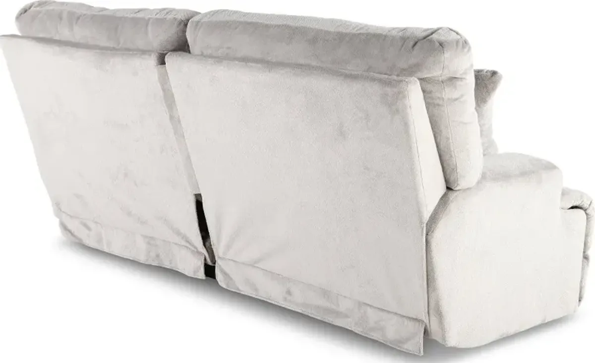 Renaldo Stone Gray Zero Gravity Power Reclining Sofa