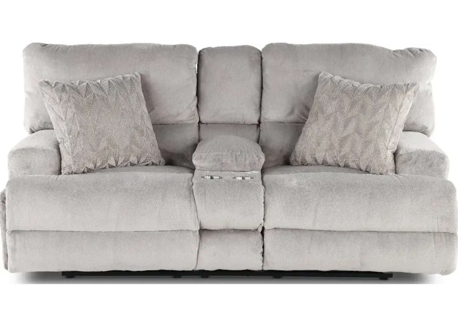 Renaldo Stone Gray Zero Gravity Power Reclining Loveseat