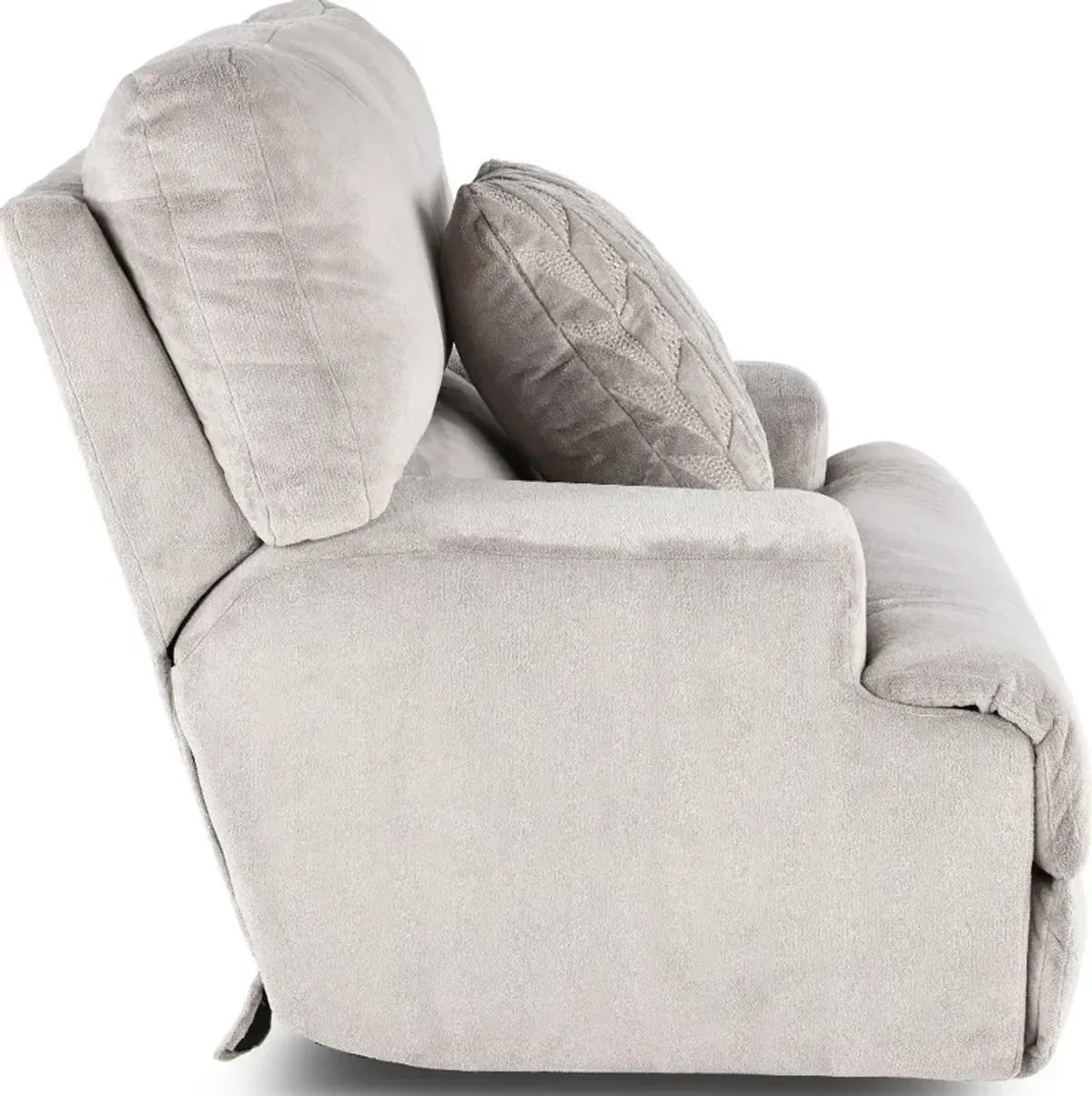 Renaldo Light Gray Extra-Wide Power Recliner