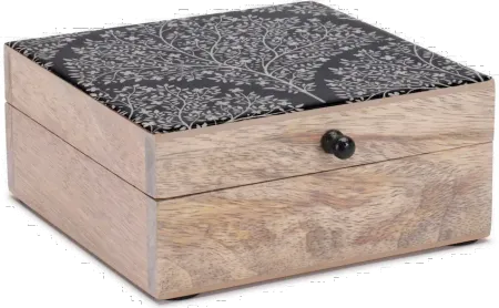 Enamel Tree Art Wood Box
