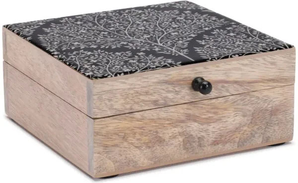 Enamel Tree Art Wood Box