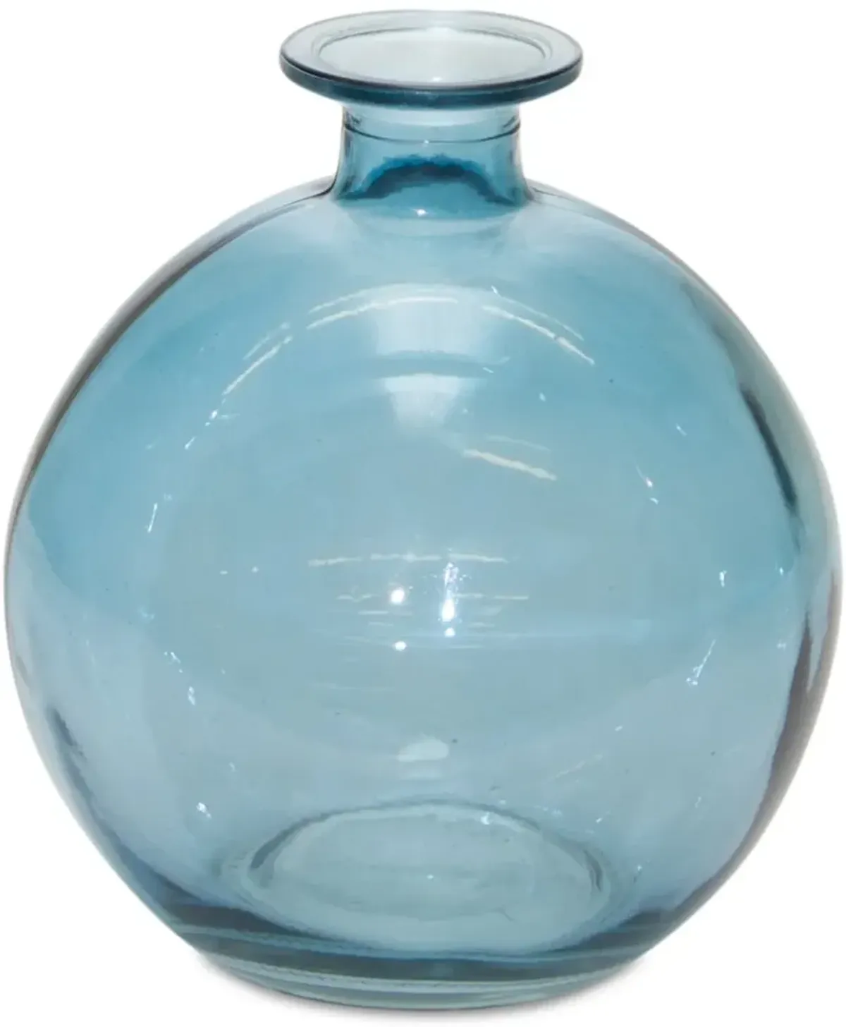 5.5 Inch Blue Glass Vase