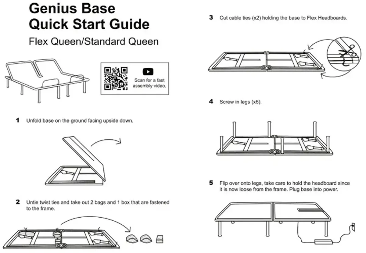 Genius Flex-Head Queen Adjustable Base