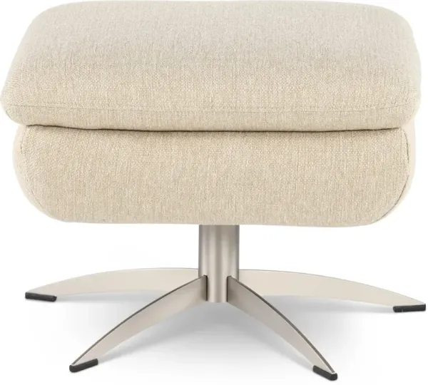 Meg Cream Ottoman