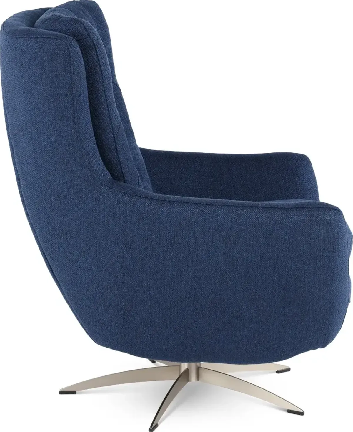 Meg Blue Swivel Accent Chair