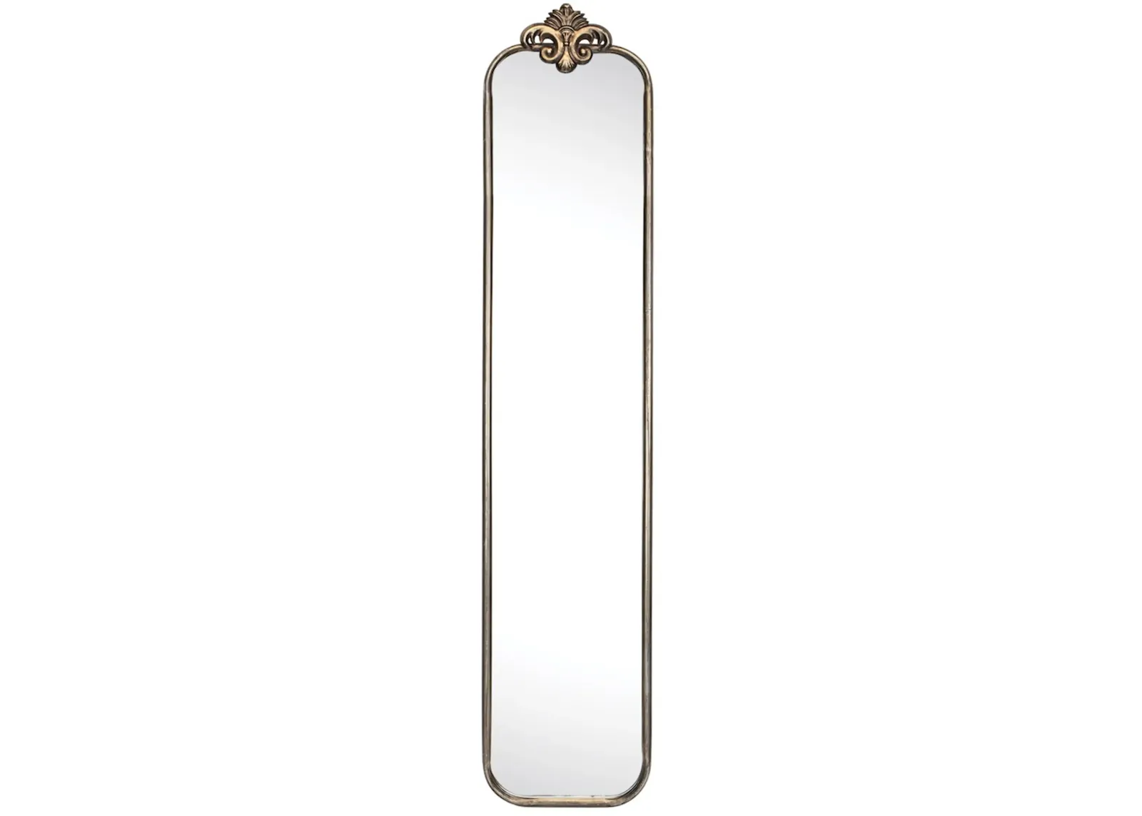 45 Inch Gold Metal Wall Mirror