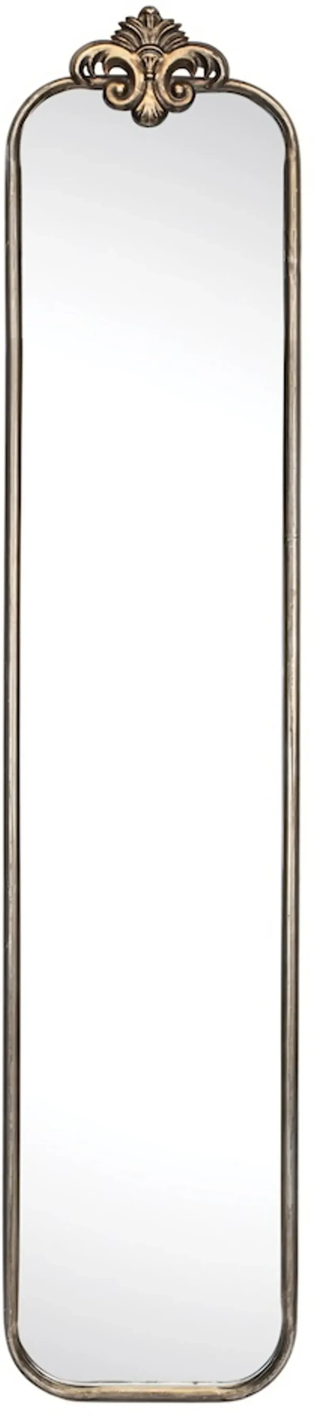 45 Inch Gold Metal Wall Mirror