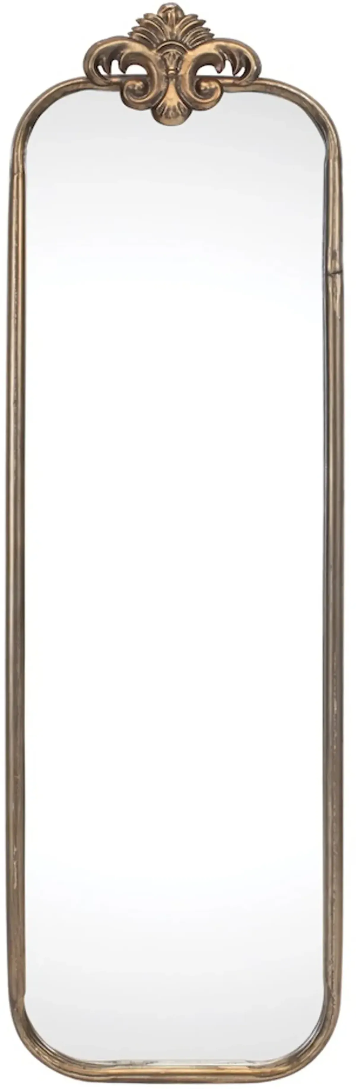 31.5 Inch Gold Metal Wall Mirror