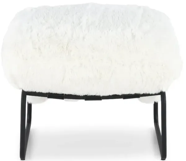 Stephanie Natural White Ottoman